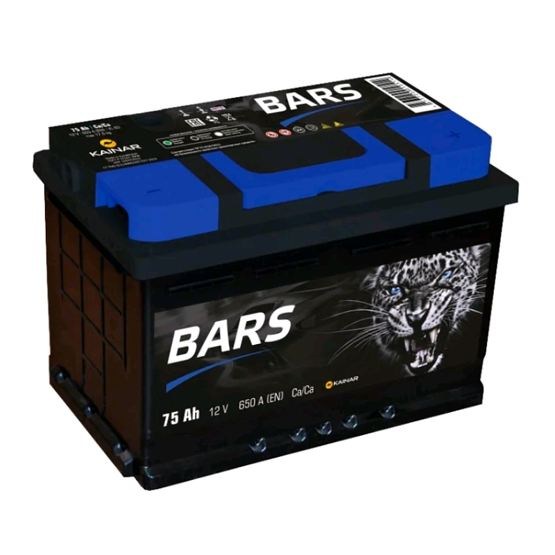 Аккумуляторная батарея 6СТ-75 обр.BARS