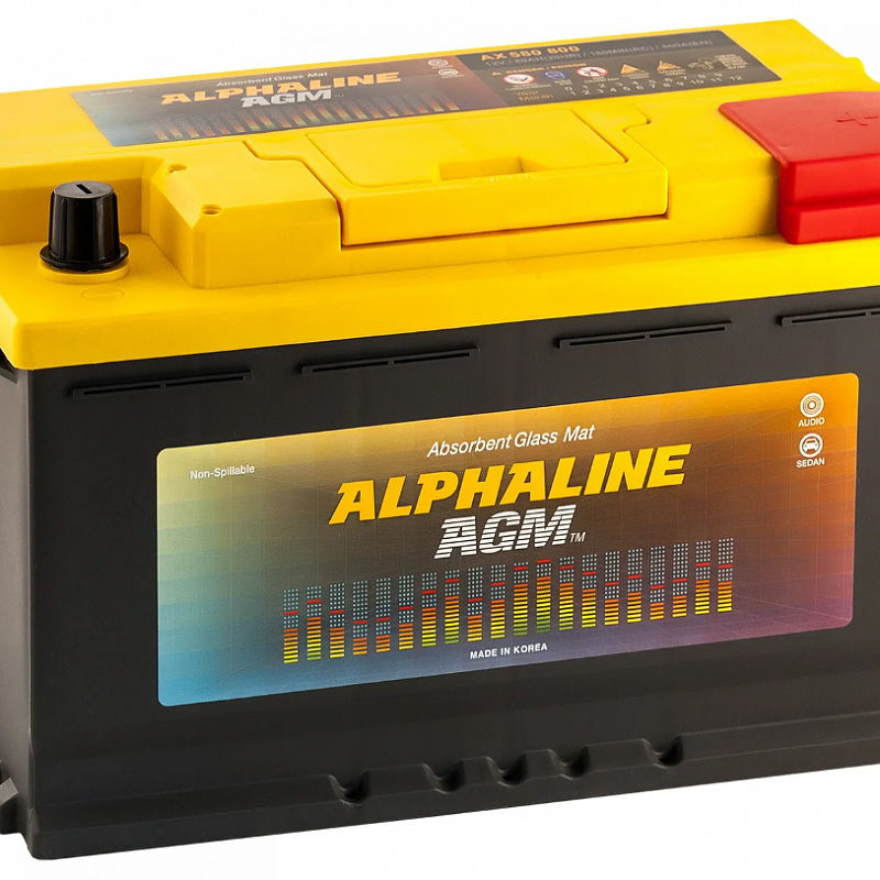 Аккумулятор 6СТ-80.0 L4 обр. AlphaLINE AGM (AX 58020)