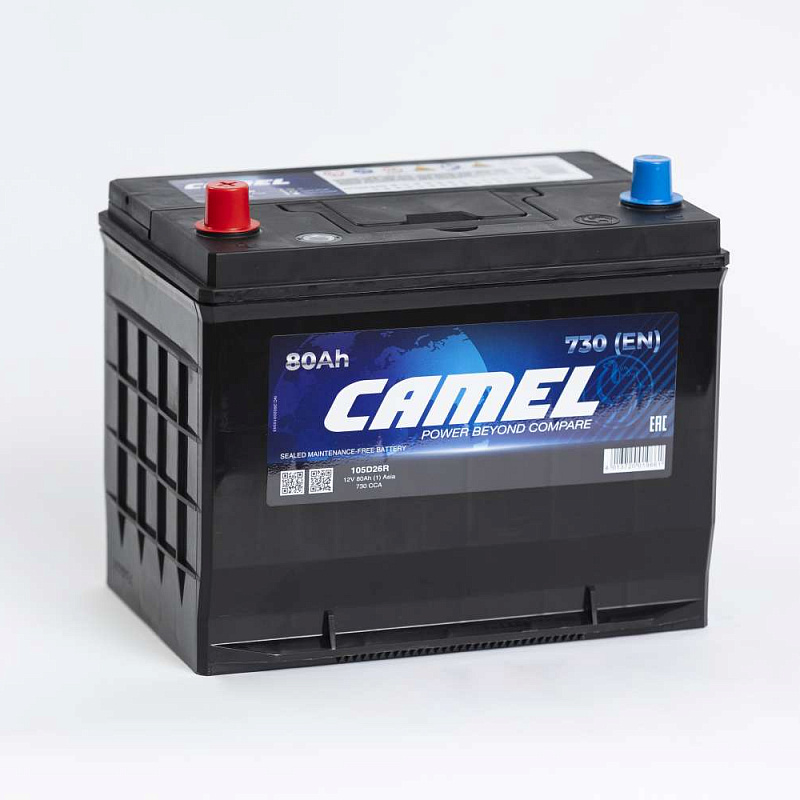 Аккумулятор 6СТ-80 Ah(1)(105D26R) Asia CAMEL
