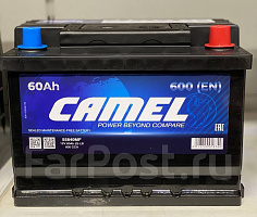 Аккумулятор 6СТ-60 Ah(0) LB2 (55840MF) CAMEL (низкий)