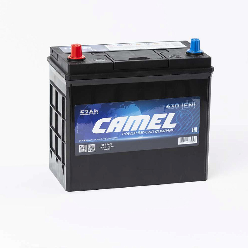Аккумулятор 6СТ-52 Ah(1)(65B24R) Asia CAMEL