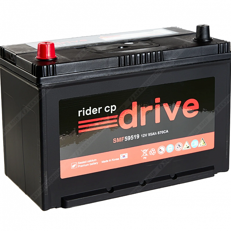 Аккумуляторная батарея 6СТ-95 А/ч (115D31R) RIDER(59519)