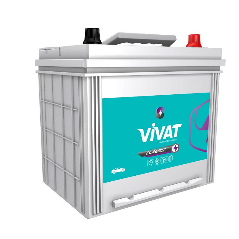 Аккумуляторная батарея 6СТ-66 (75D26L) обр.VIVAT