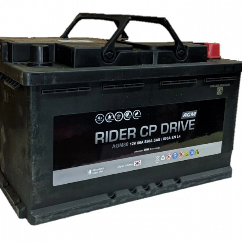 Аккумуляторная батарея 6СТ-80 А/ч AGM80 (L4) RIDER