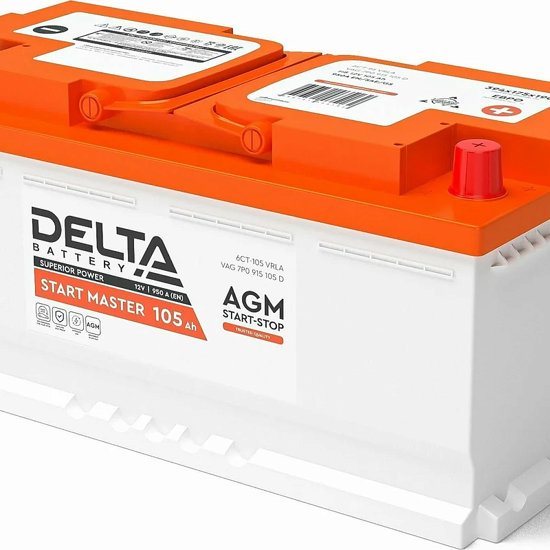 Аккумулятор 6СТ-105 Аh AGM DELTA START MASTER