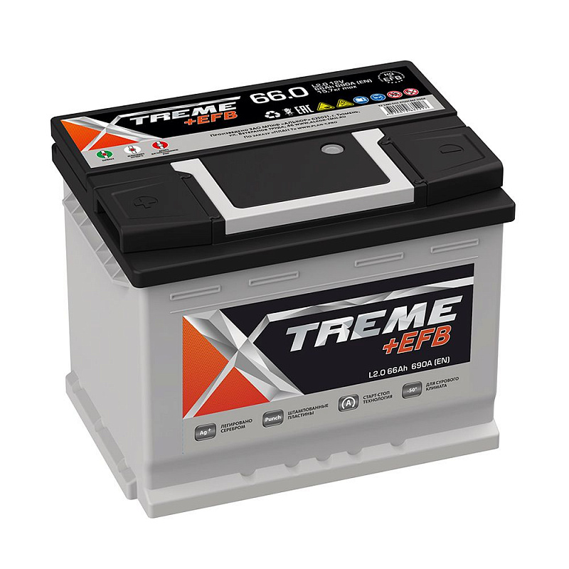 Аккумулятор 6СТ-66.0 обр. XTREME+EFB