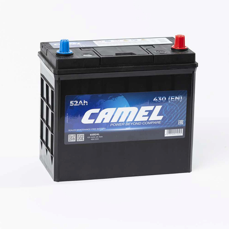 Аккумулятор 6СТ-52 Ah(0)(65B24L) Asia CAMEL