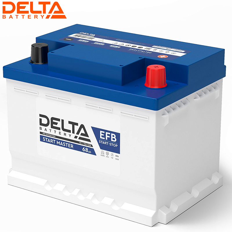 Аккумулятор 6СТ-68 Аh EFB DELTA START MASTER